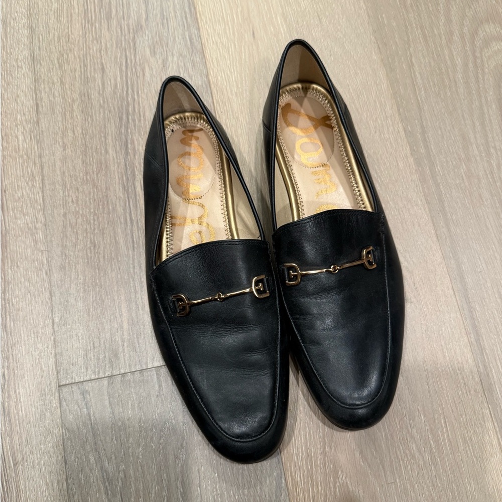 Sam Edelman Loraine Bit Black Leather Loafers